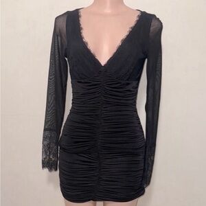 Guess by Marciano Black Lace Mini Dress